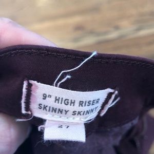 Madewell 9 inch high rise skinny- size 27